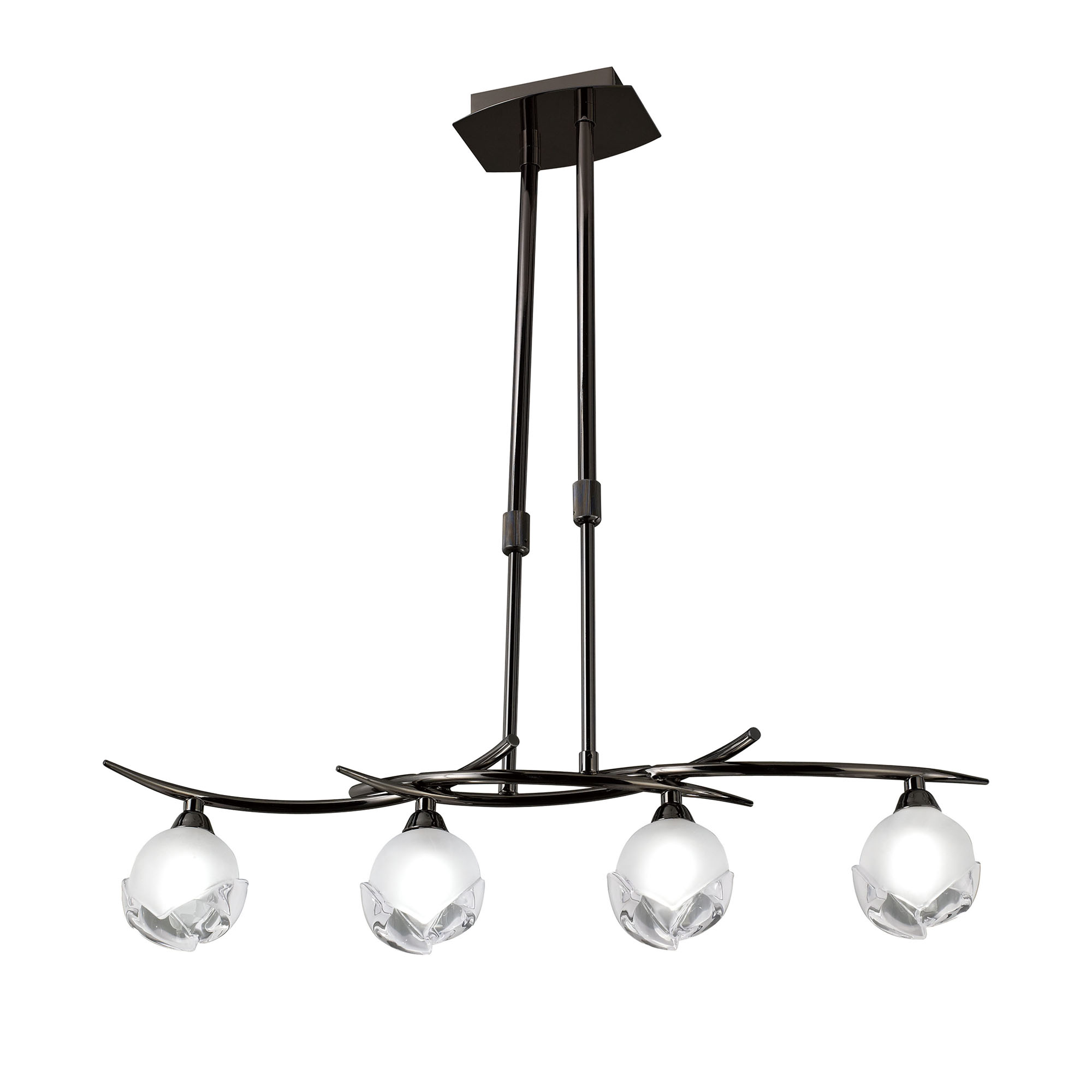 Fragma Black Chrome Ceiling Lights Mantra Linear Fittings
